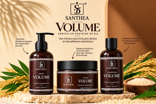 Pack Routine Capillaire Complète Volume | Santhea - Shampooing, Masque & Crème